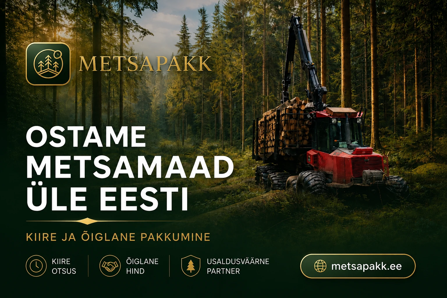 Metsa müügi maksud – Metsapakk.ee